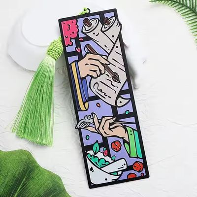 Promotiegeschenken Emaille Zink Alloy Metaal Bookmark Custom Gepersonaliseerde Bookmark 3D Leuke Cartoon Anime Bookmarks voor Boek