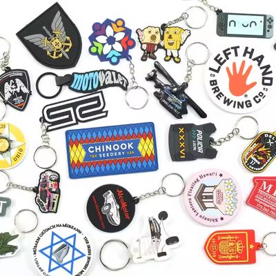 Hot Sale Fabriek Custom Design Grappige Tas Accessoires Leuke PVC Sleutelhanger voor Vrouwen Mannen