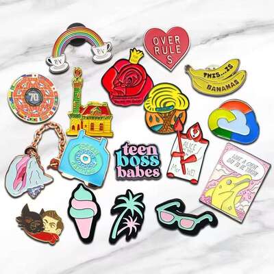 Goede prijs. Op maat gemaakte lapelpinnen - harde metalen emaljes voor erkenning van werknemers online