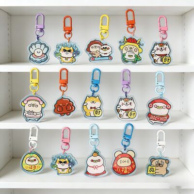 Goede prijs. Acryl Sleutelhanger met Gepersonaliseerde Foto/Naam – Regenboog Holografisch met Druppel Epoxy Afwerking online