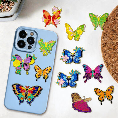 Custom Metal Phone Sticker for Women – Brooch Style with 3M Adhesive – UAE, Saudi, Kuwait, Oman, Bahrain