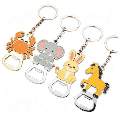 Goede prijs. Custom Zinklegering Sleutelhanger Flesopener met 2D 3D Emaille Logo voor Bar Promotionele Geschenken online