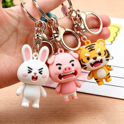 Durable PVC Keychain with Customizable Design for Wholesale Promotional Gifts