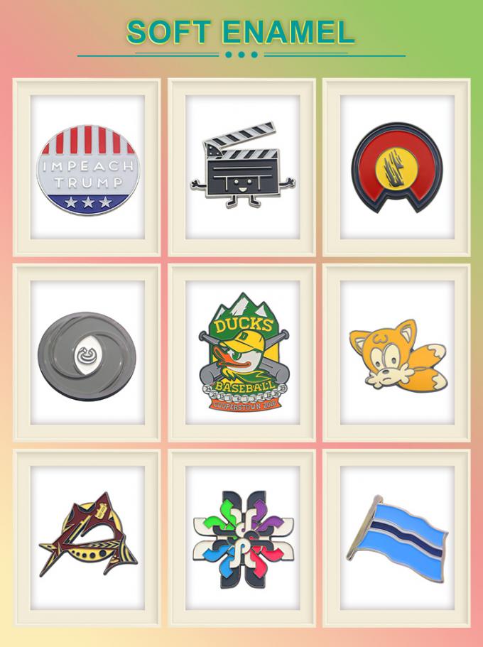 Aanpassing van de glazuurpen zonder glitter broche anime harde glazuurpen zachte lapel badge 2