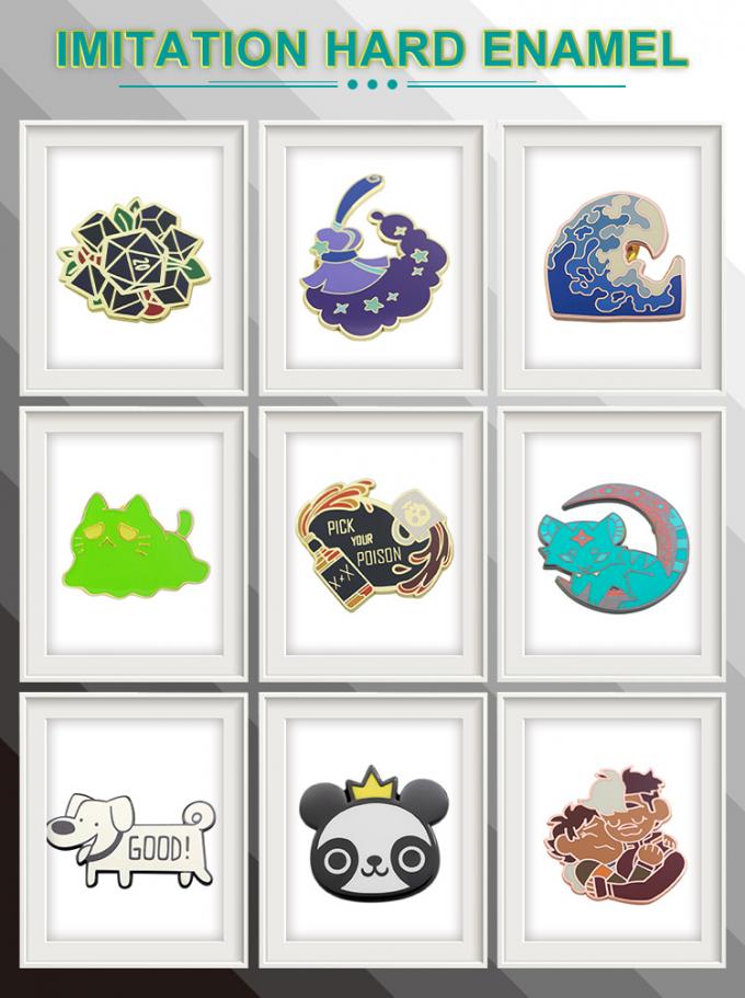 Aanpassing van de glazuurpen zonder glitter broche anime harde glazuurpen zachte lapel badge 1