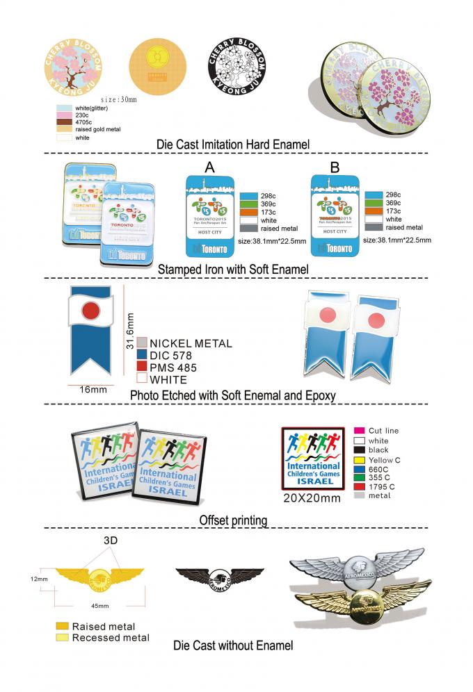 Aanpassing van de glazuurpen zonder glitter broche anime harde glazuurpen zachte lapel badge 5