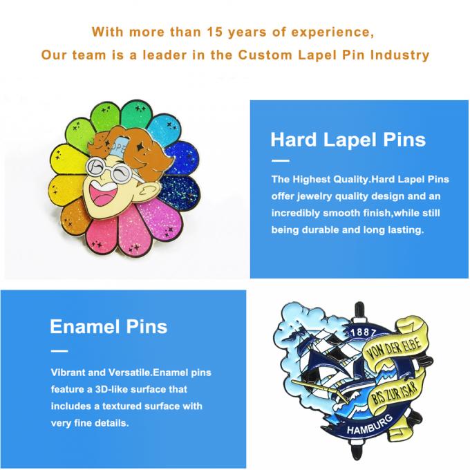 Custom Bulk Metal Cute Cartoons Anime Lapel Pin Badge Soft Hard Enamel Pins met Custom Logo Design 6