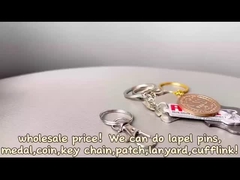 Pas je eigen logo aan metalen sleutelhanger
