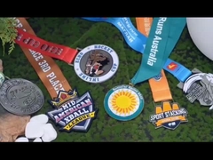 Gouden academische militaire aangepaste medaille online 3D gegraveerde sportmedalen