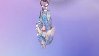 Gepersonaliseerde goedkope holografische acryl charme aangepaste acryl anime sleutelhanger