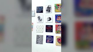 Gepersonaliseerde aangepaste acryl koelkastmagneten Ontwerp schattige dieren koelkastmagneet voor koelkast D