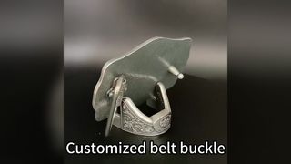 Op maat gemaakte zinklegering gesp met milieuvriendelijke afwerking en gepersonaliseerd logo voor mannen en vrouwen